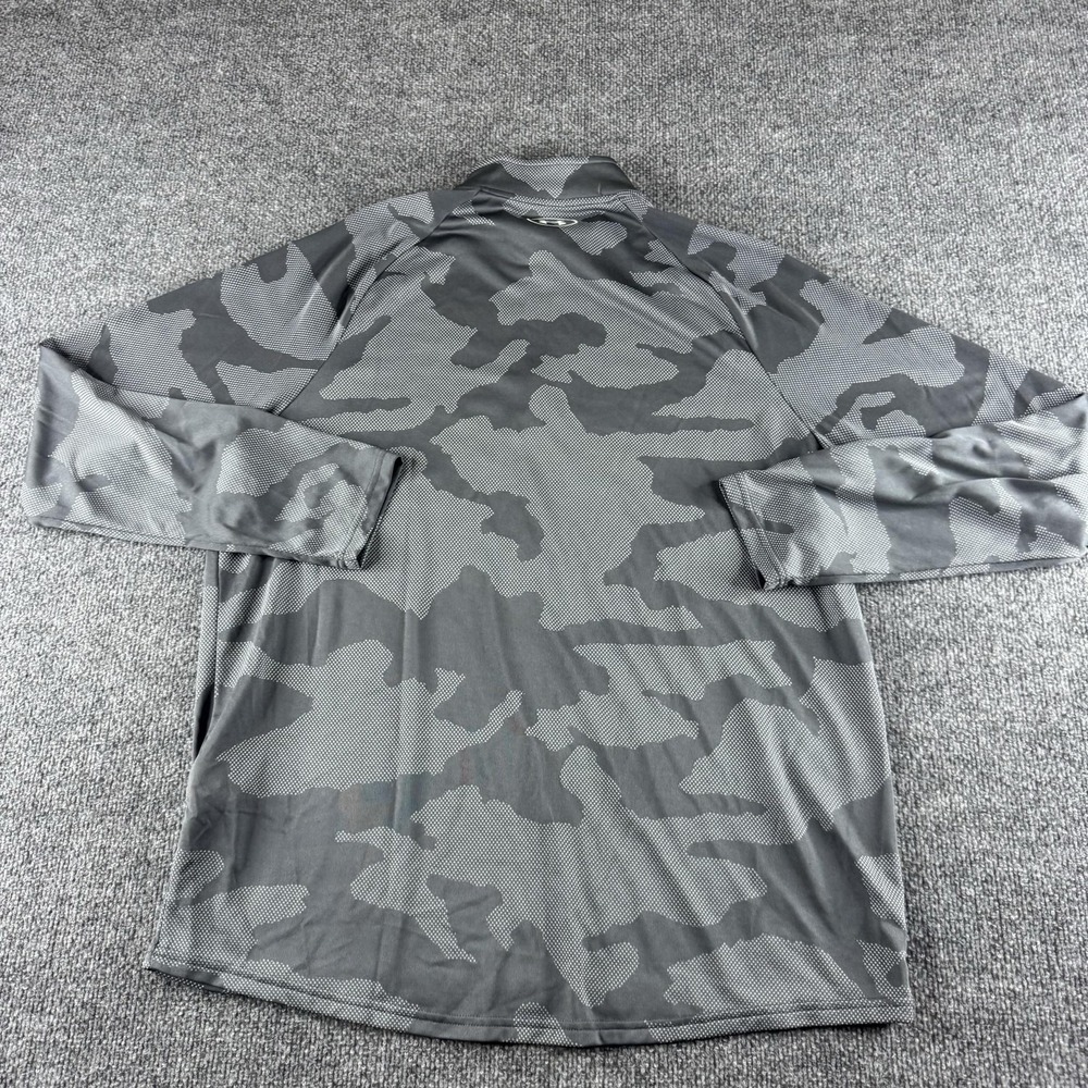 Under Armour Pullover Shirt Mens XL Gray 1/4 Zip Camo Long Sleeve Training - Picture 5 of 9
